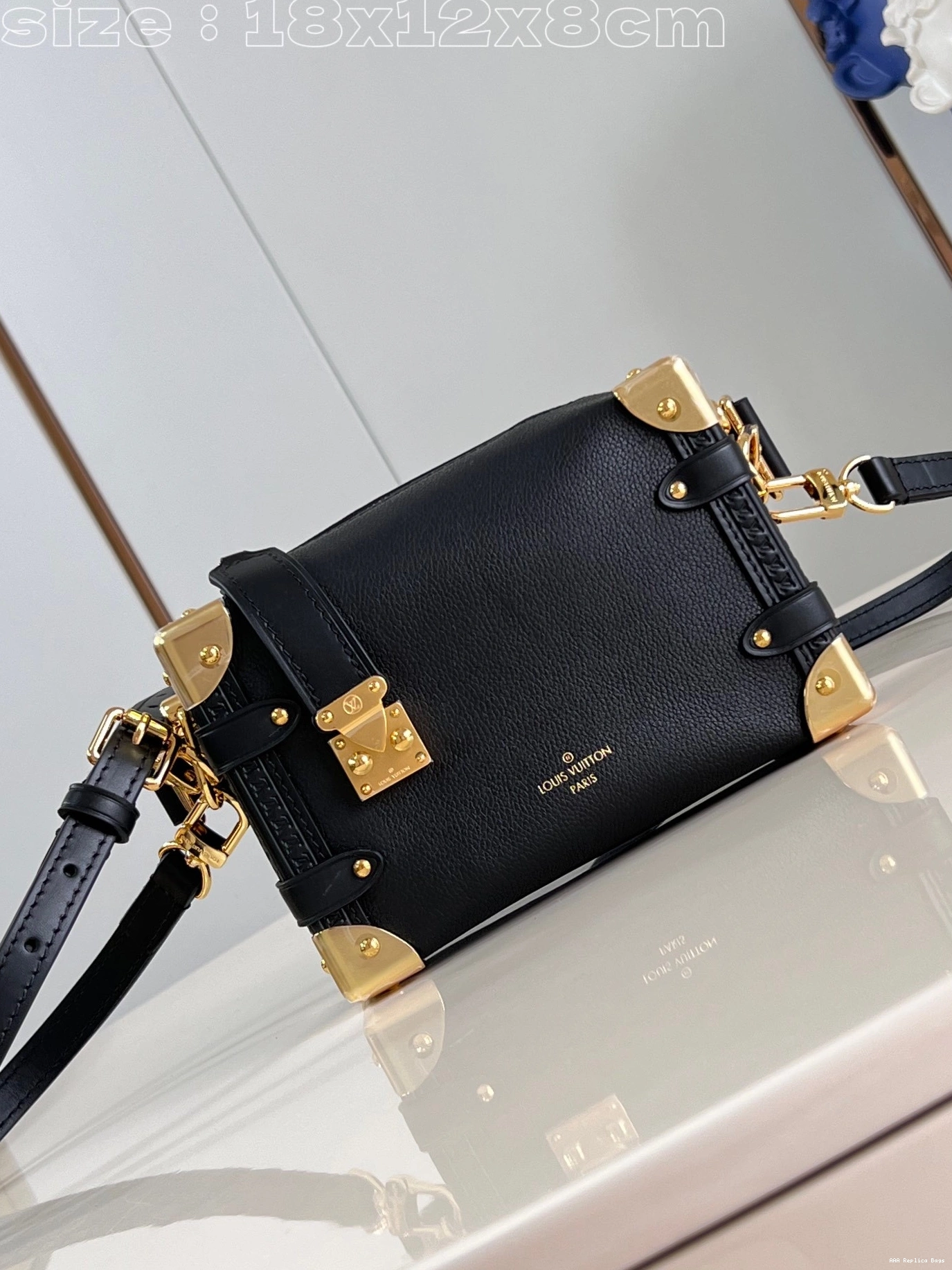 Aaa replica ru VUITTON Trunk Side PM-18*12.5*8CM LOUIS 0725